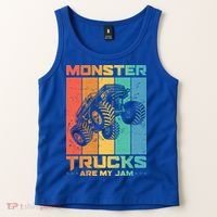 Cool Monster Trucks Are My Jam Tank Top thumb 2