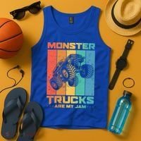 Cool Monster Trucks Are My Jam Tank Top thumb 4