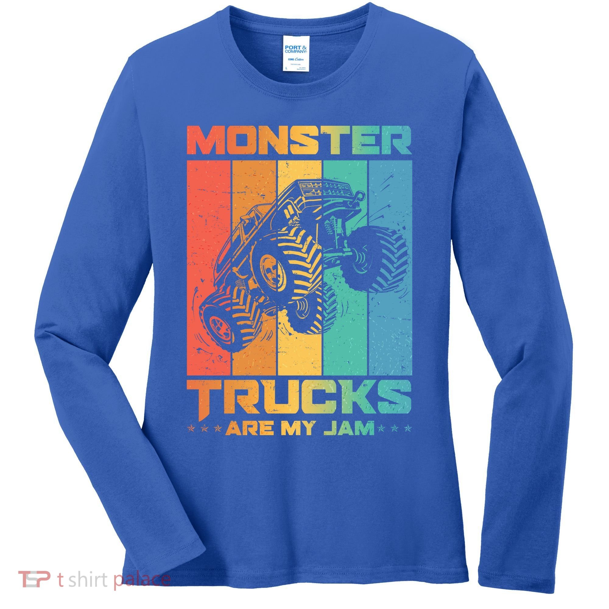Cool Monster Trucks Are My Jam Women's Long Sleeve Shirt