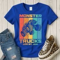 Cool Monster Trucks Are My Jam Women's T-Shirt thumb 3