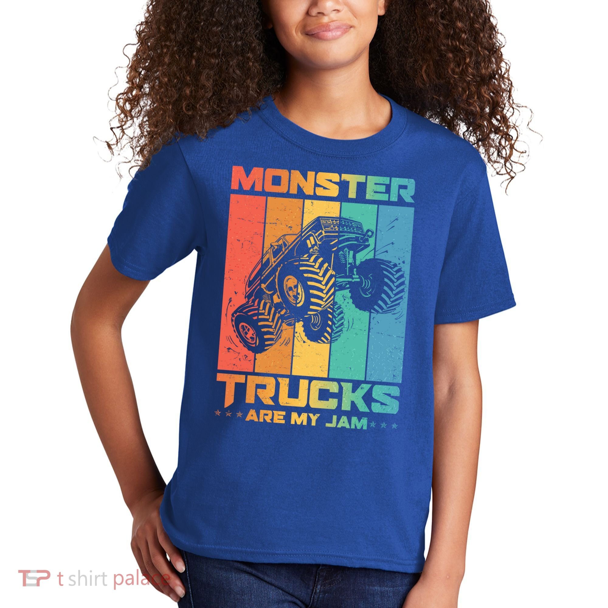 Cool Monster Trucks Are My Jam Kids T-Shirt