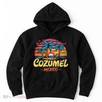 Cozumel Mexico Tropical Sunset Beach Souvenir Vacation Hoodie thumb 0