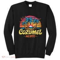 Cozumel Mexico Tropical Sunset Beach Souvenir Vacation Sweatshirt thumb 0