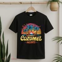Cozumel Mexico Tropical Sunset Beach Souvenir Vacation T-Shirt thumb 2