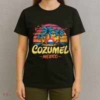 Cozumel Mexico Tropical Sunset Beach Souvenir Vacation T-Shirt thumb 4
