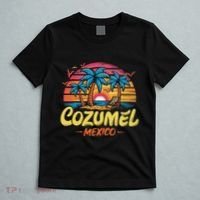 Cozumel Mexico Tropical Sunset Beach Souvenir Vacation T-Shirt thumb 5