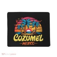 Cozumel Mexico Tropical Sunset Beach Souvenir Vacation Mousepad thumb 0