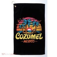 Cozumel Mexico Tropical Sunset Beach Souvenir Vacation Golf Towel thumb 0