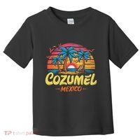 Cozumel Mexico Tropical Sunset Beach Souvenir Vacation Toddler T-Shirt thumb 0