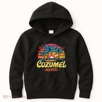 Cozumel Mexico Tropical Sunset Beach Souvenir Vacation Kids Hoodie thumb 0