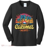 Cozumel Mexico Tropical Sunset Beach Souvenir Vacation Kids Long Sleeve Shirt thumb 0