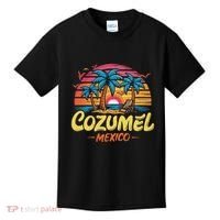 Cozumel Mexico Tropical Sunset Beach Souvenir Vacation Kids T-Shirt thumb 0