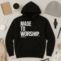 Christian Made To Worship Psalm 951 Faith Based Hoodie thumb 3