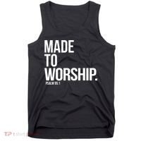 Christian Made To Worship Psalm 951 Faith Based Tank Top thumb 0