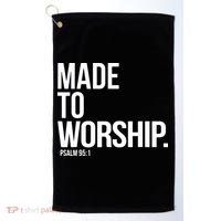 Christian Made To Worship Psalm 951 Faith Based Golf Towel thumb 0