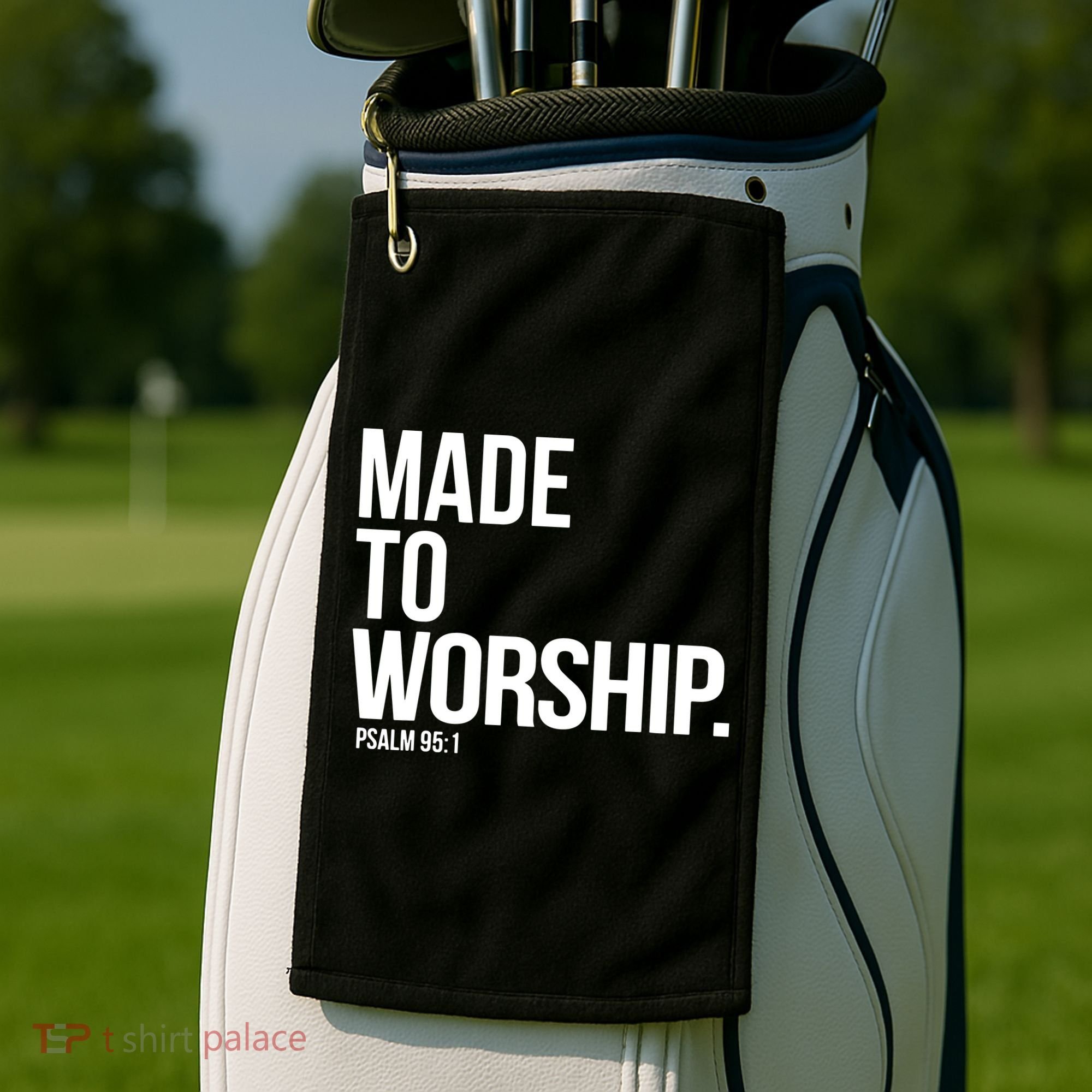 Christian Made To Worship Psalm 951 Faith Based Golf Towel