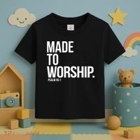 Christian Made To Worship Psalm 951 Faith Based Toddler T-Shirt thumb 3