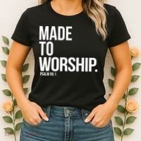 Christian Made To Worship Psalm 951 Faith Based Women's T-Shirt thumb 2