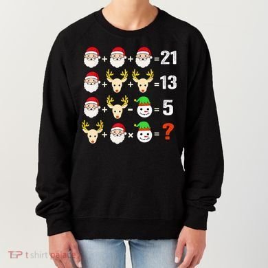 Christmas Math Teacher Funny Christmas Women's Sweatshirt