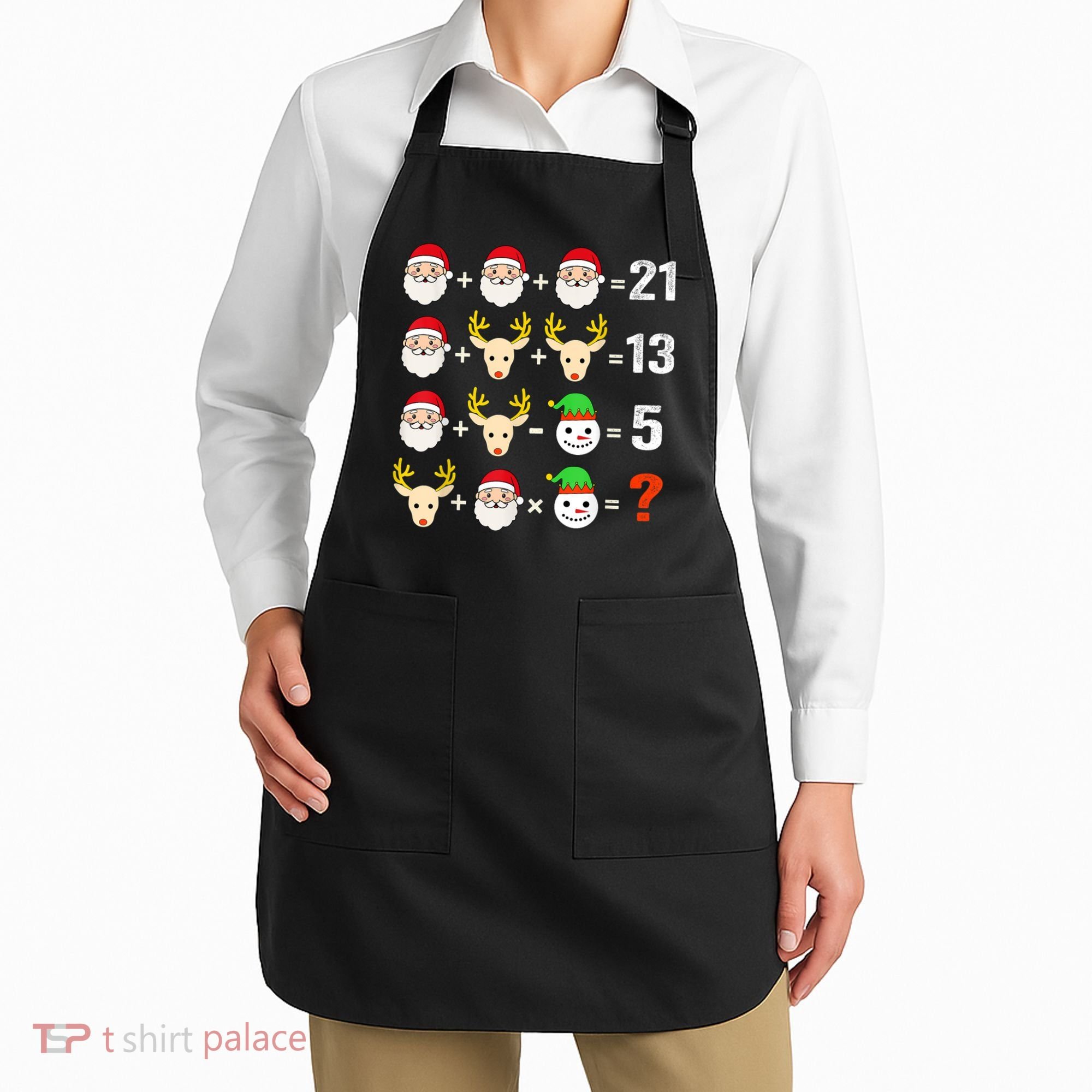 Christmas Math Teacher Funny Christmas Apron