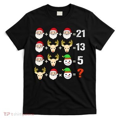 Christmas Math Teacher Funny Christmas T-Shirt