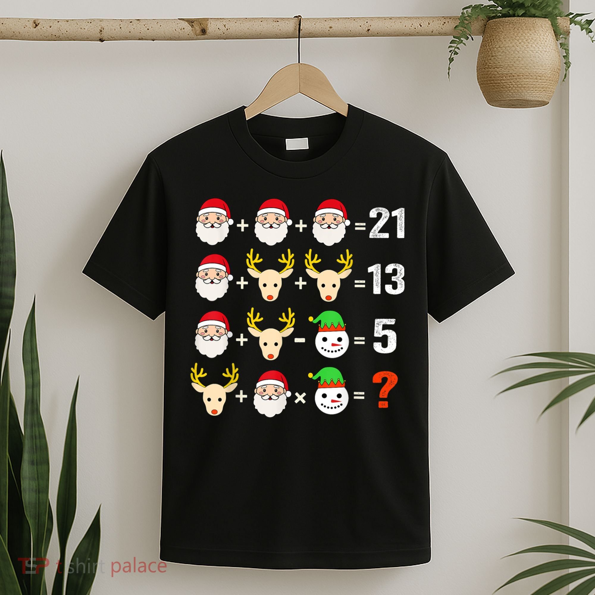 Christmas Math Teacher Funny Christmas T-Shirt