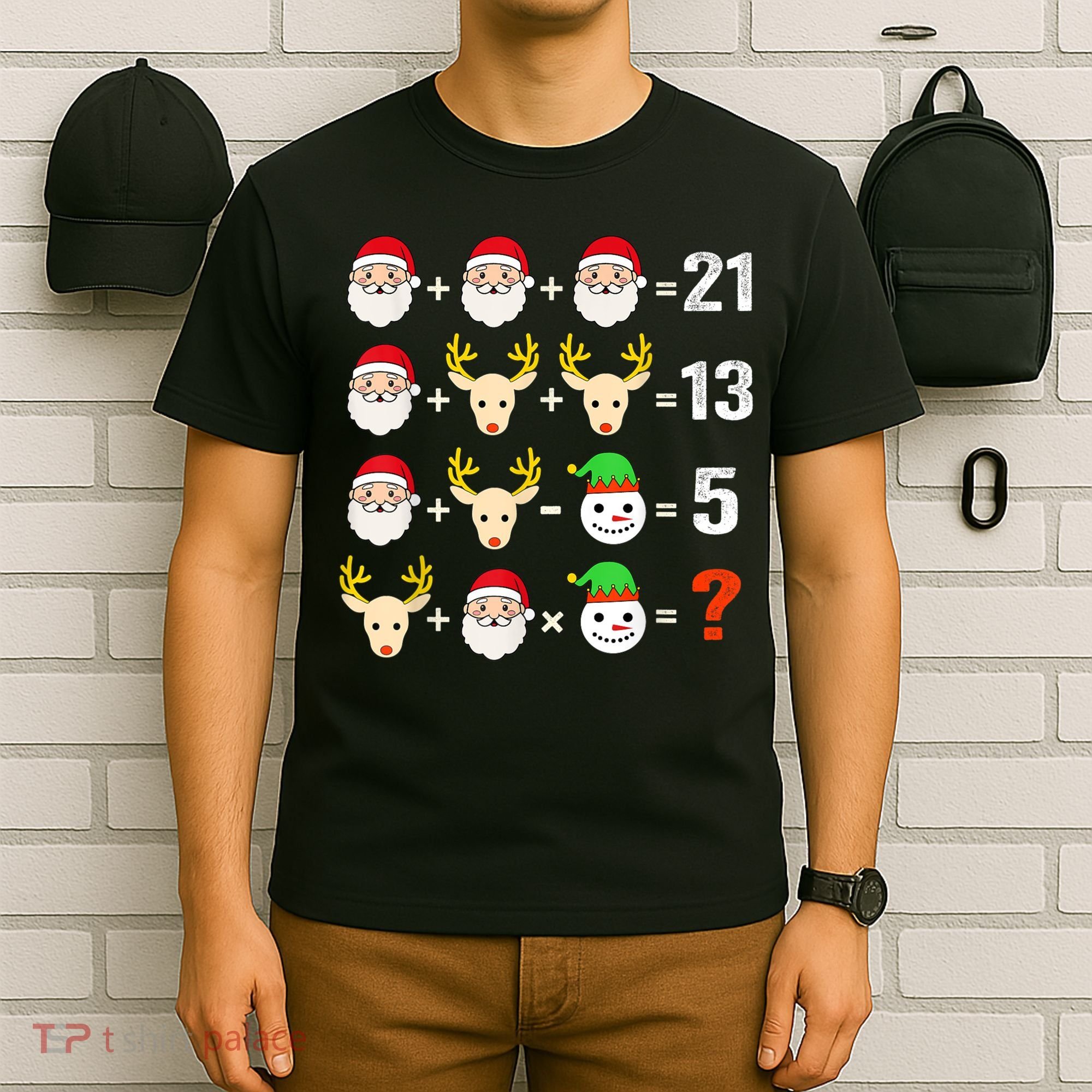 Christmas Math Teacher Funny Christmas T-Shirt