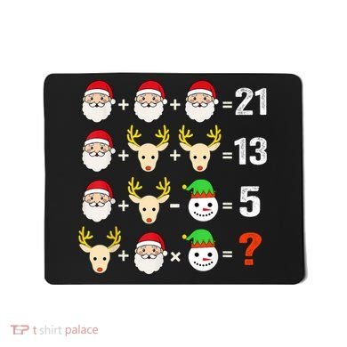 Christmas Math Teacher Funny Christmas Mousepad