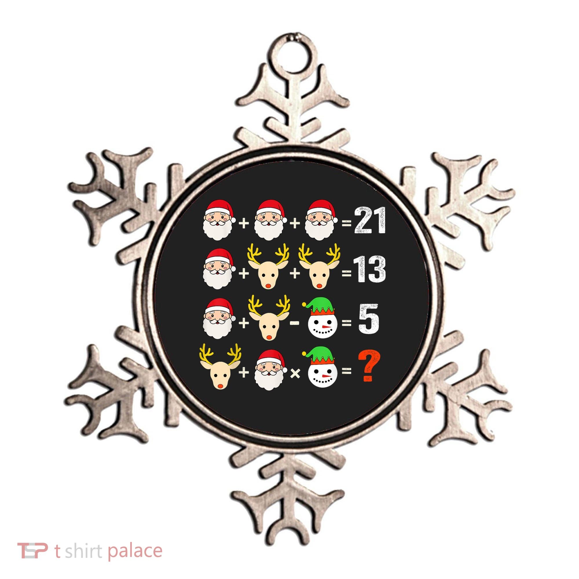 Christmas Math Teacher Funny Christmas Ornament