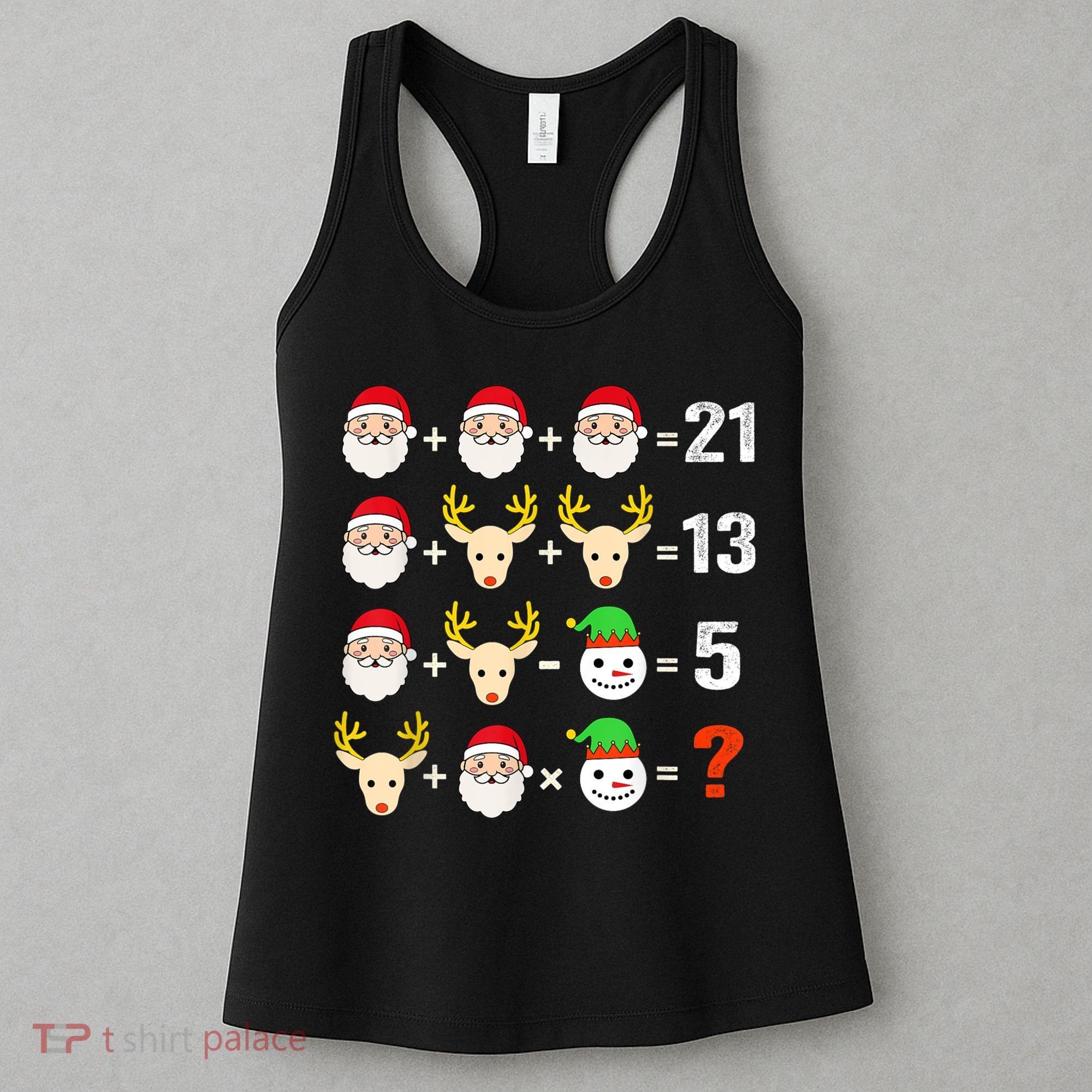 Christmas Math Teacher Funny Christmas Women's Tank Top