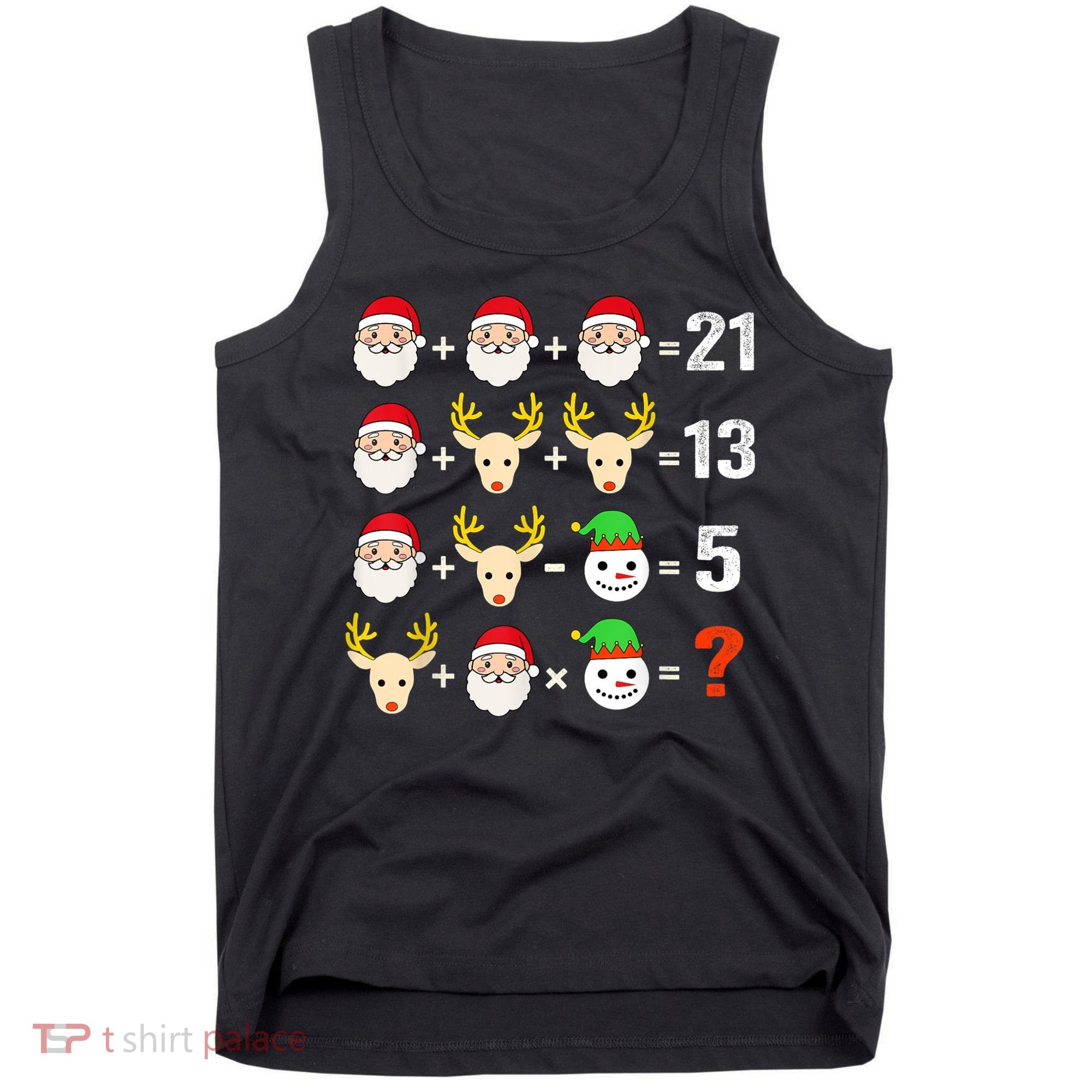 Christmas Math Teacher Funny Christmas Tank Top