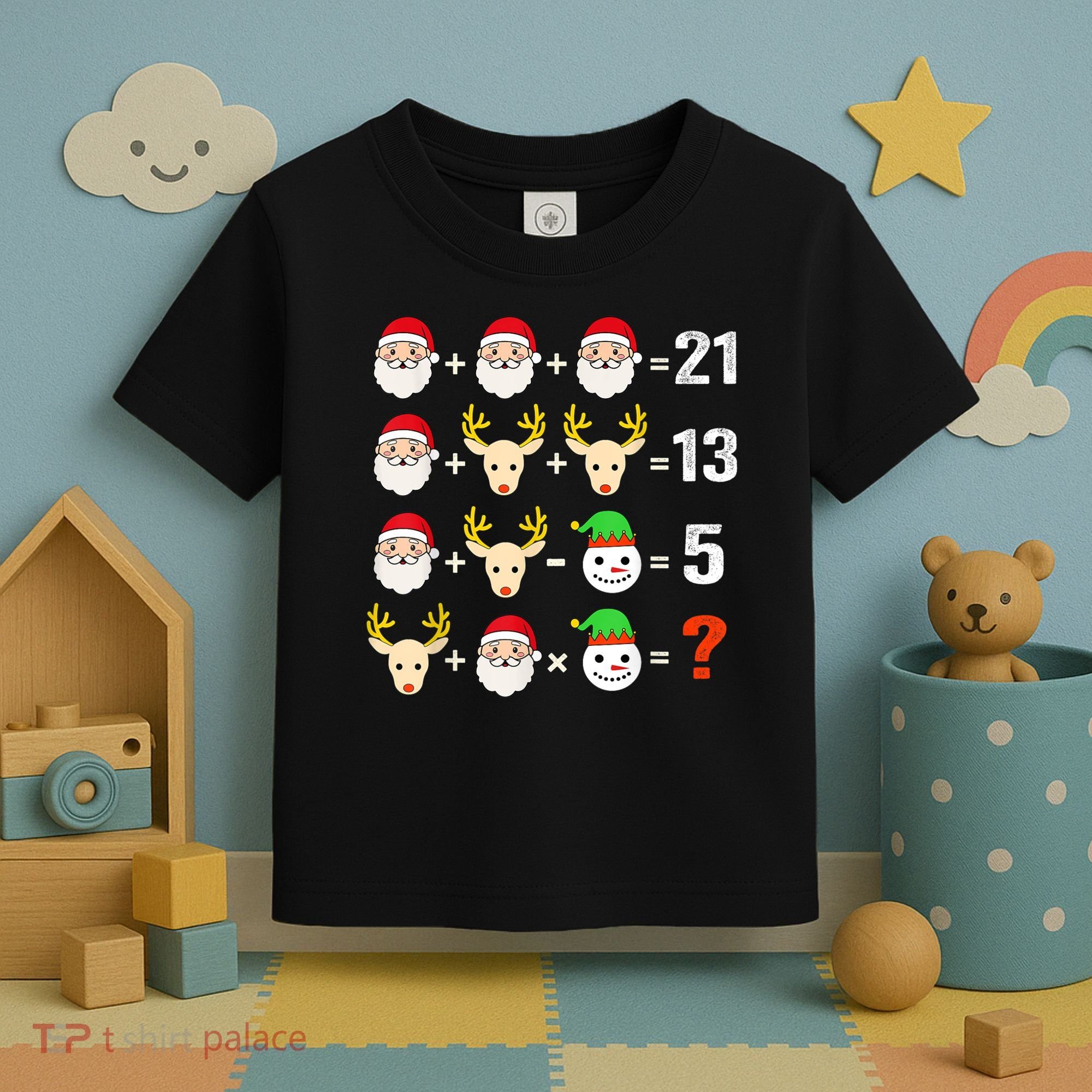 Christmas Math Teacher Funny Christmas Toddler T-Shirt