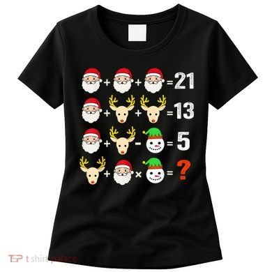 Christmas Math Teacher Funny Christmas Women's T-Shirt