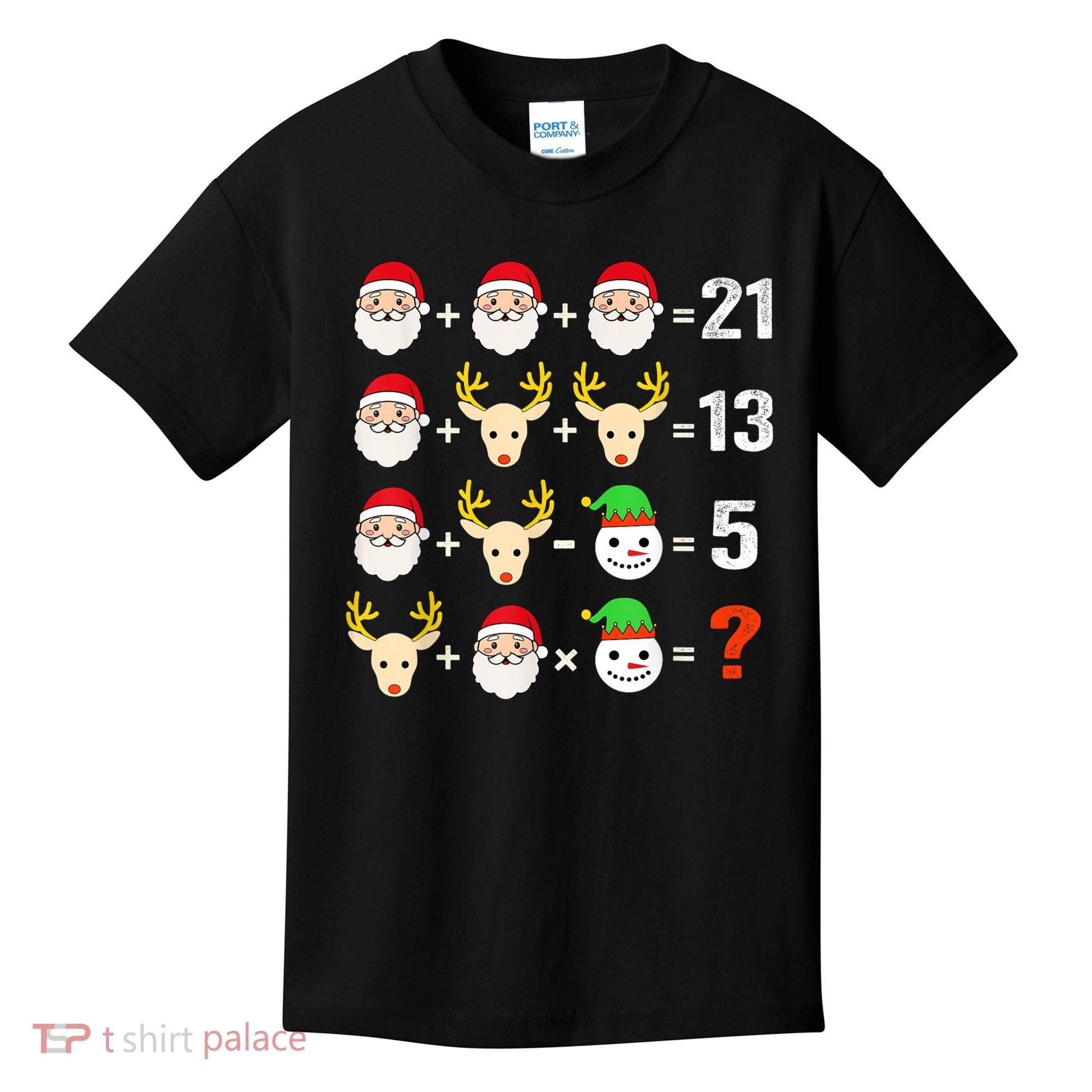Christmas Math Teacher Funny Christmas Kids T-Shirt