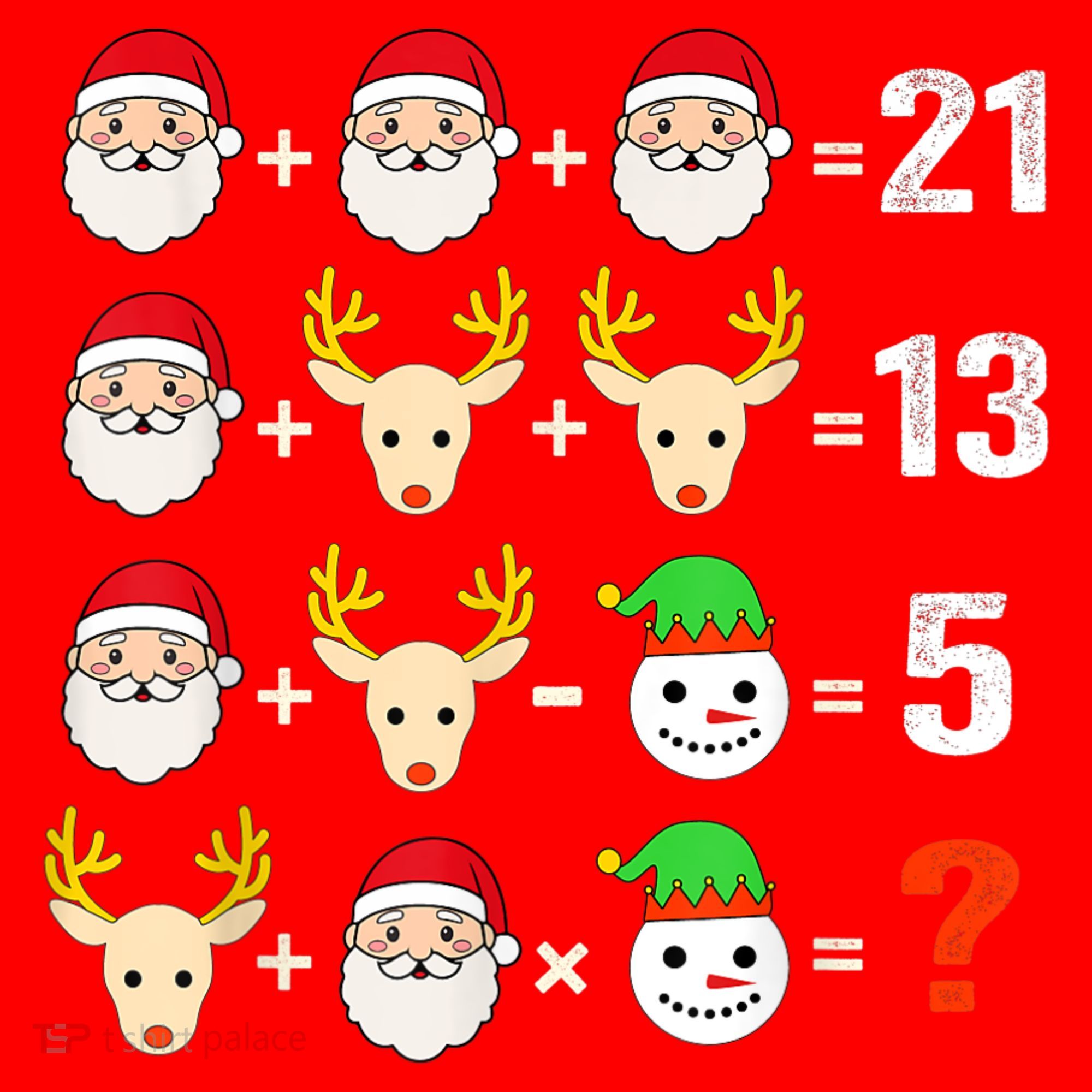 Christmas Math Teacher Funny Christmas Santa Hat