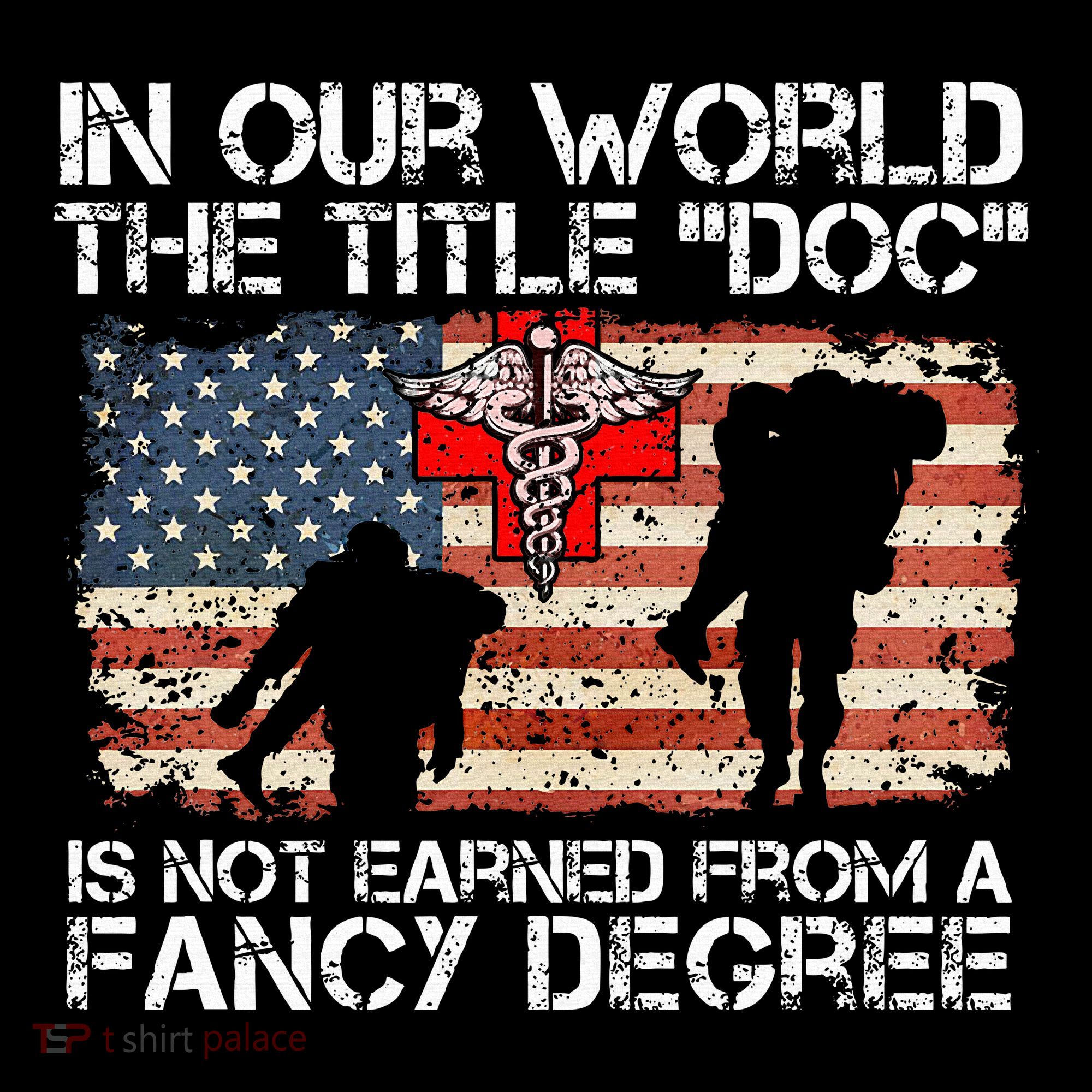 Combat Medic Title Doc Is Not Earned From A Fancy Degree Baby Bodysuit