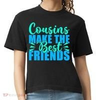 Cousins Make The Best Friends Cousin Comfort Colors Boxy T-Shirt thumb 0
