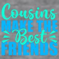 Cousins Make The Best Friends Cousin Women's Racerback Cropped Tank thumb 2
