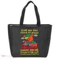 Call Me The Third Lil Piggy Cause IM All Bricked Up Tote Bag thumb 0