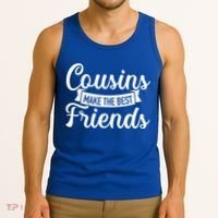 Cousins Make The Best Friends Meaningful Gift Tank Top thumb 3