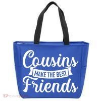 Cousins Make The Best Friends Meaningful Gift Tote Bag thumb 0