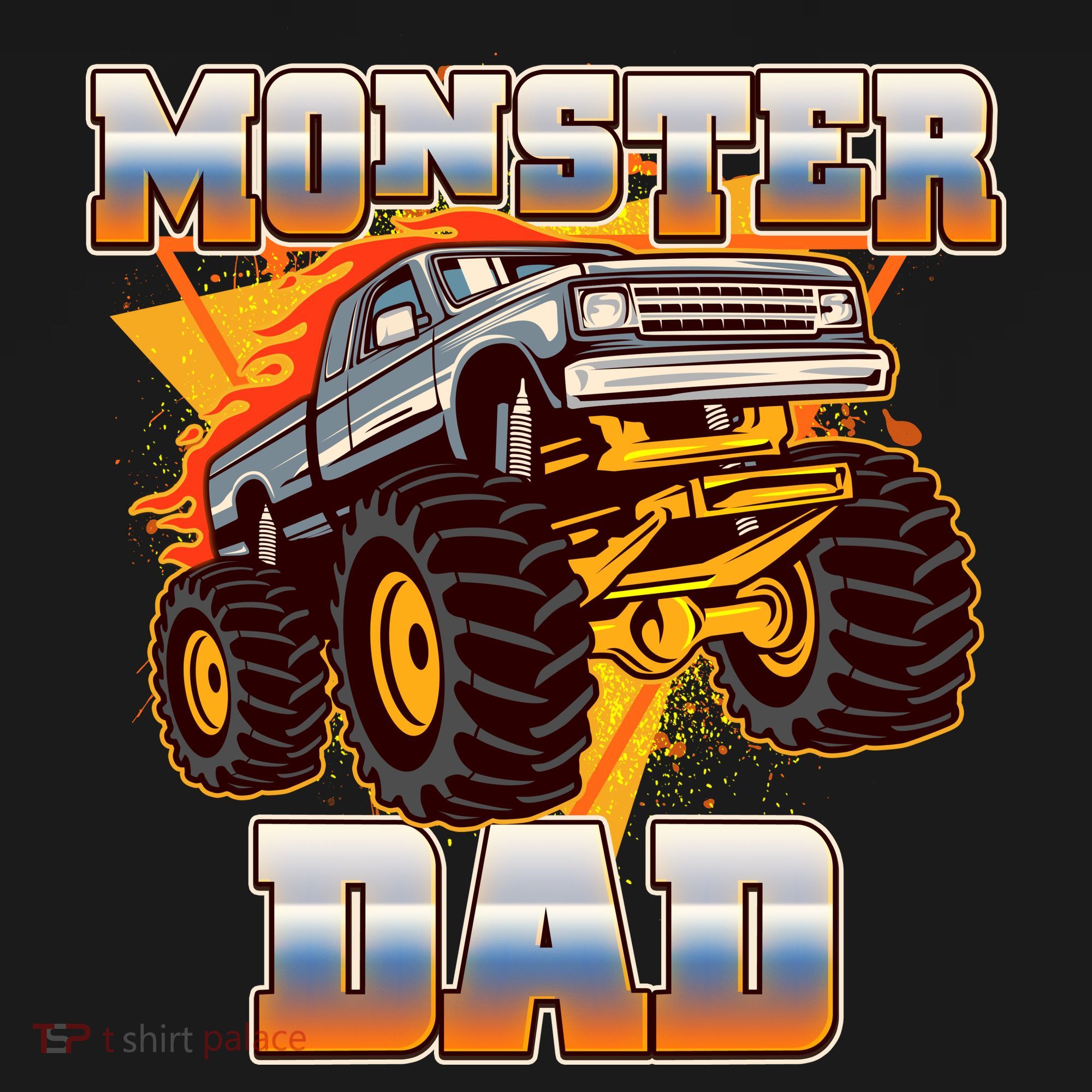 Cool Monster Truck Dad Backpack