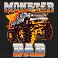 Cool Monster Truck Dad Tumbler thumb 3