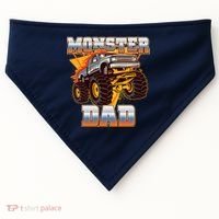Cool Monster Truck Dad USA-Made Doggie Bandana thumb 0