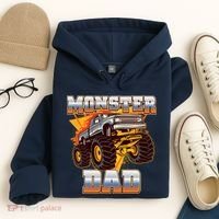 Cool Monster Truck Dad Hoodie thumb 4