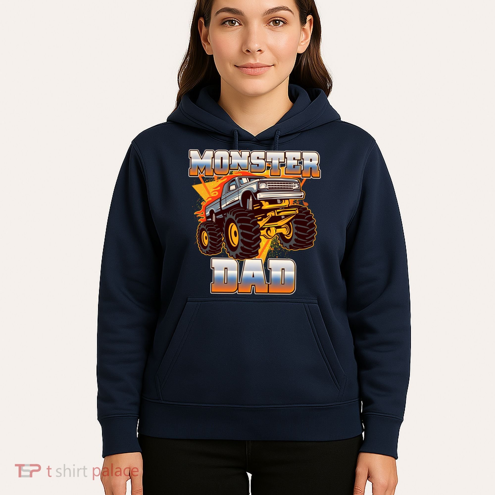 Cool Monster Truck Dad Hoodie