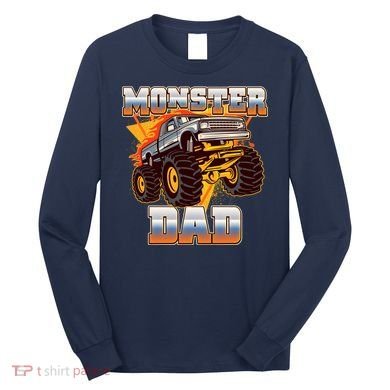 Cool Monster Truck Dad Long Sleeve Shirt