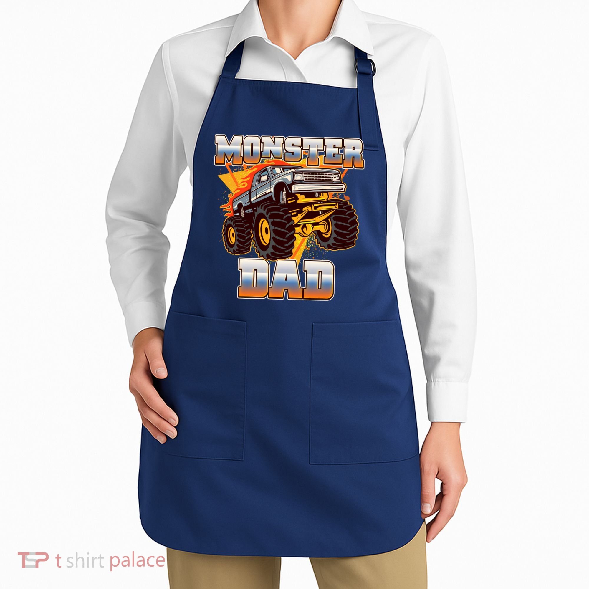 Cool Monster Truck Dad Apron