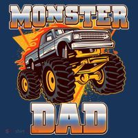 Cool Monster Truck Dad T-Shirt thumb 7