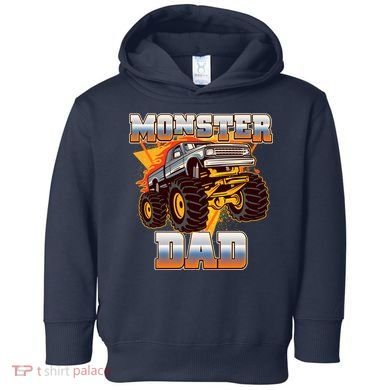 Cool Monster Truck Dad Toddler Hoodie